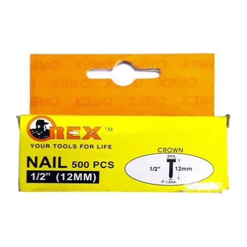 Orex 6612 Nail for Gun Tacker 1/2"