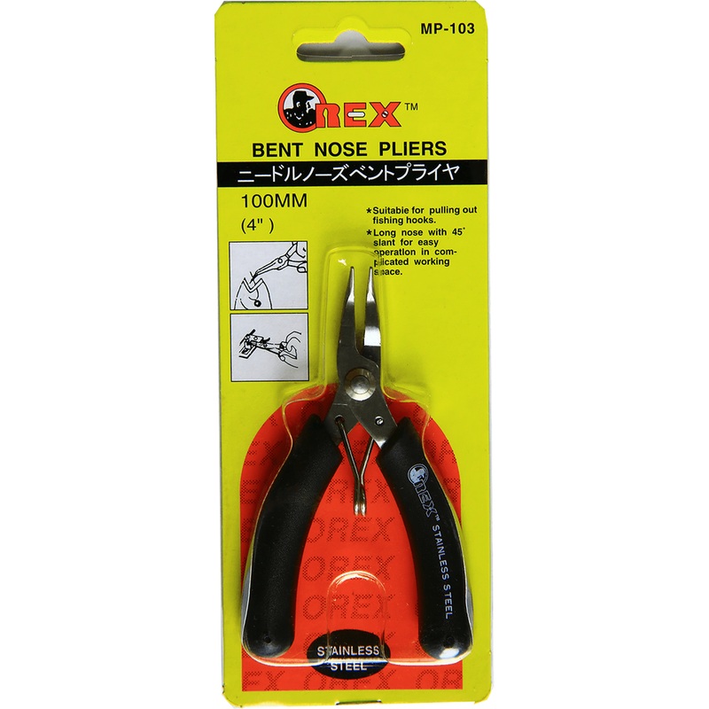 Orex MP-103 Mini Bent Nose Plier 4"