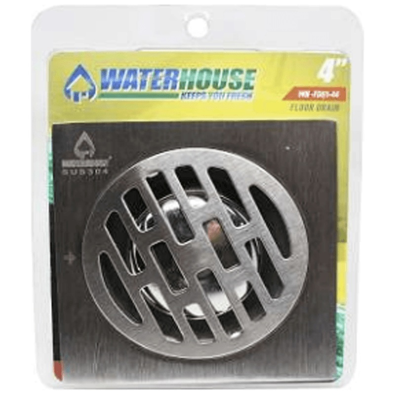 Waterhouse WH-FD01-44 Floor Drain Stainless 4"x4"