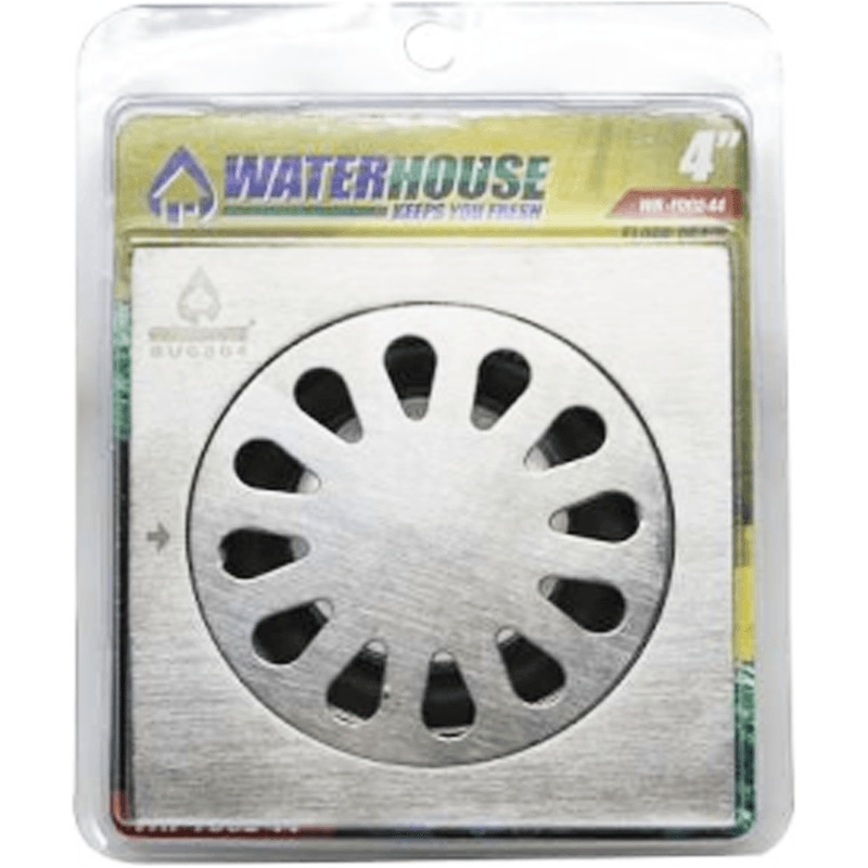 Waterhouse WH-FD02-44 Floor Drain Stainless 4"x4"
