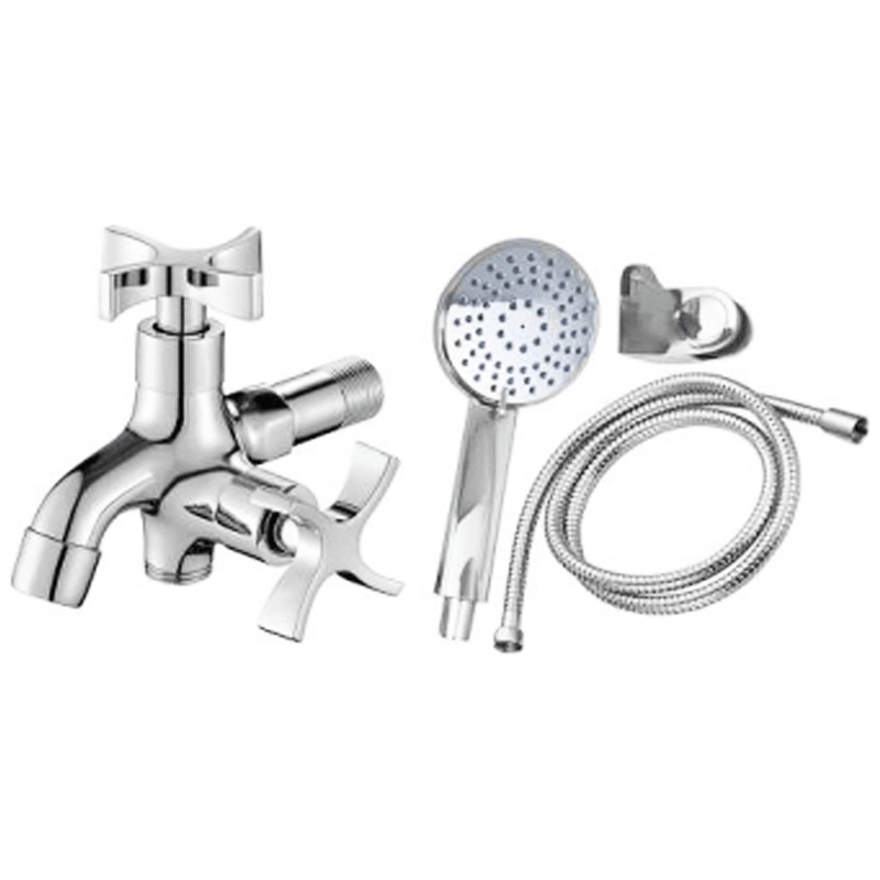 Waterhouse WH-SF-CROSS Telephone Shower Set w/ Cross Handle 2-way Faucet
