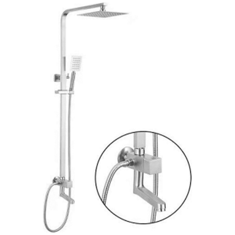 Waterhouse WH-SHOWERSUS-SQUARE Square Shower Set Stainless