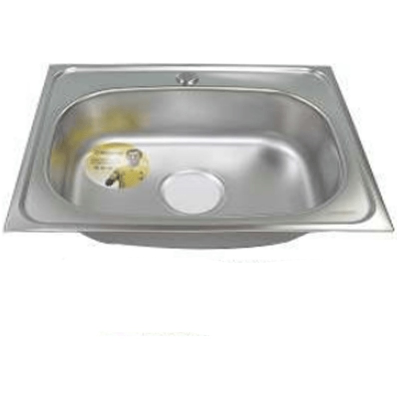 Waterhouse WH-SINK1H4838 Single Basin Stainless Sink  w/ 1 Faucet Hole