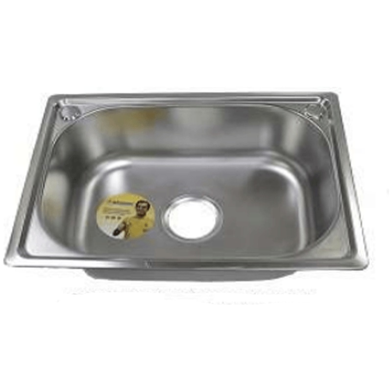 Waterhouse WH-SINK2H5238 Single Basin Stainless Sink  w/ 2 Faucet Hole