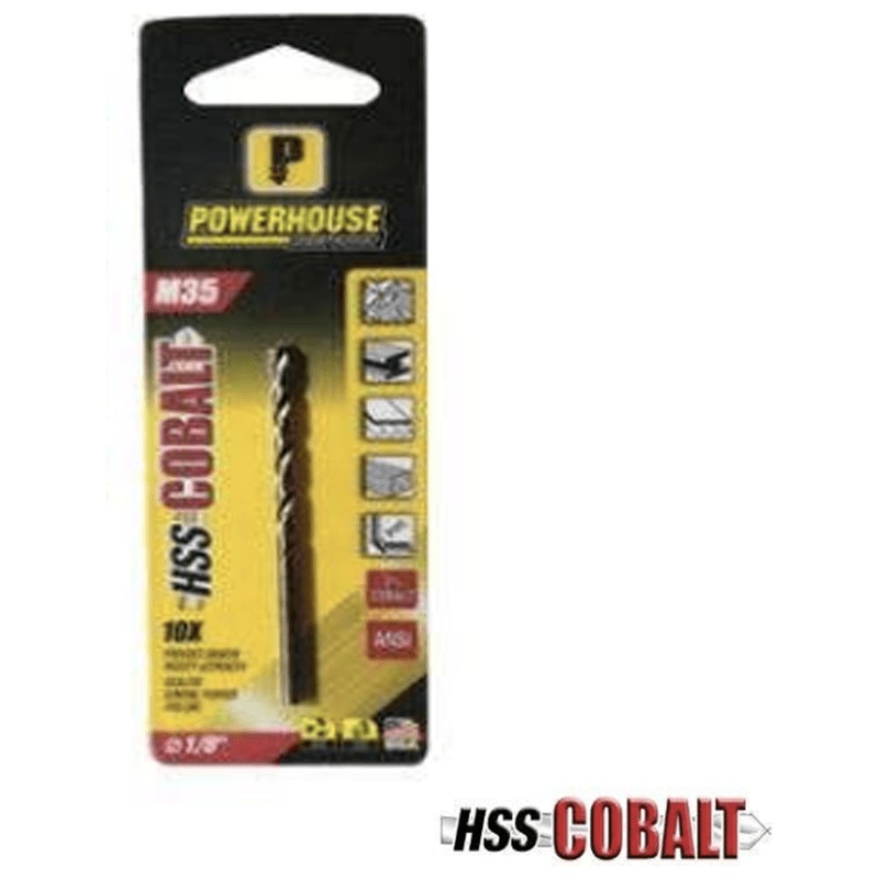 Powerhouse ANSI M35 Jobber Drill Bit (Blister Pack)