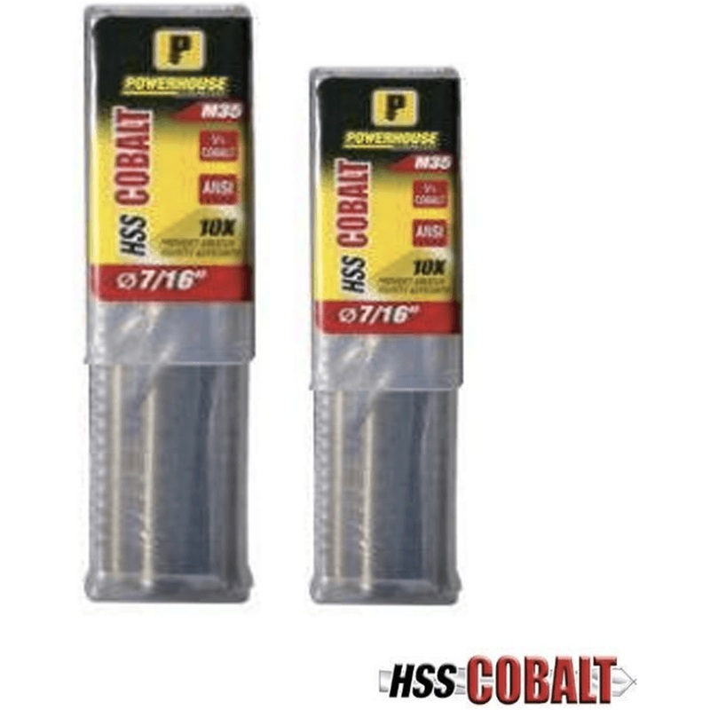 Powerhouse ANSI M35 Jobber Drill Bit (Tube Pack)