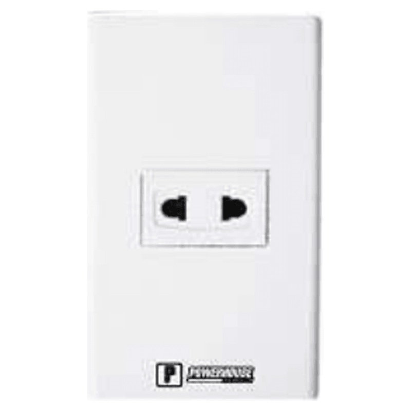 Powerhouse Electric 1 Gang Plate w/ Universal Outlet 1pc