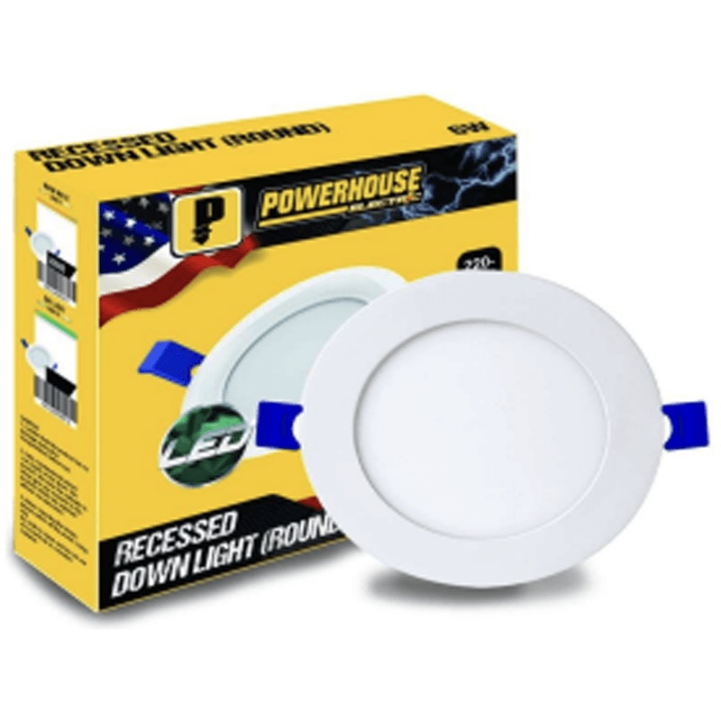 Powerhouse Electric Led Recessed Downlight Round Cool White