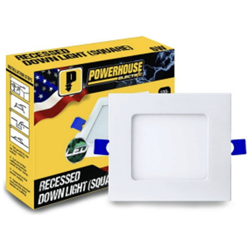 Powerhouse Electric Led Recessed Downlight Square Day Light