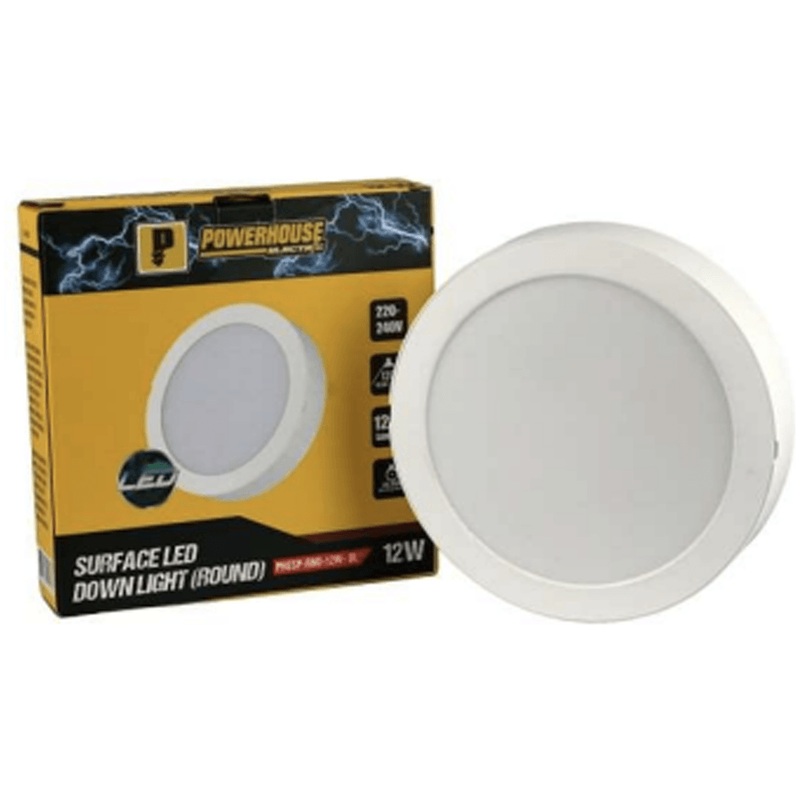 Powerhouse Electric Led Surfaced Downlight Round Daylight