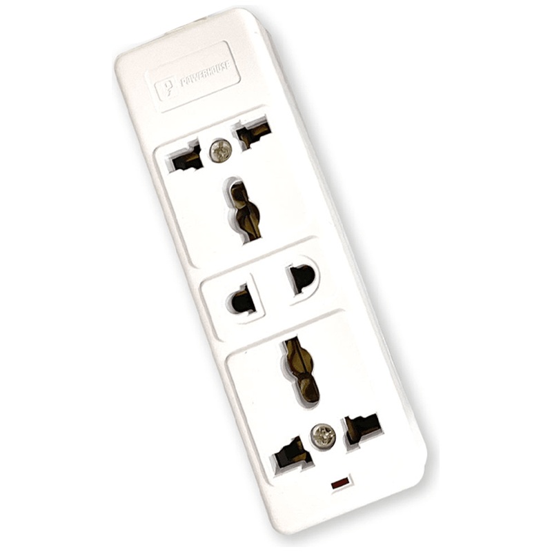 Powerhouse Electric Surface Type 3 Gang Universal Outlet