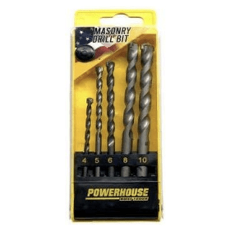 Powerhouse Masonry Drill Bit Set 5Pcs
