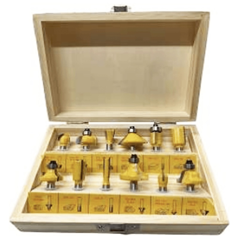 Powerhouse PH-RBSET-1/4-12 Router Bits 12pcs Set