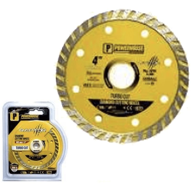 Powerhouse Raptor Series Diamond Cutting Wheel Turbo Cut