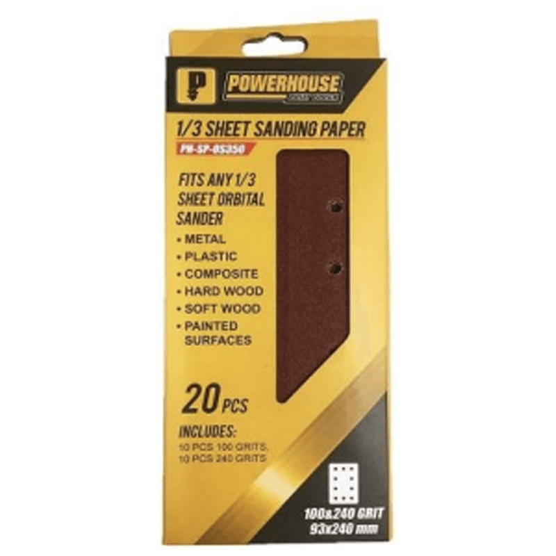 Powerhouse Sanding Paper for Orbital Sander 93X240MM