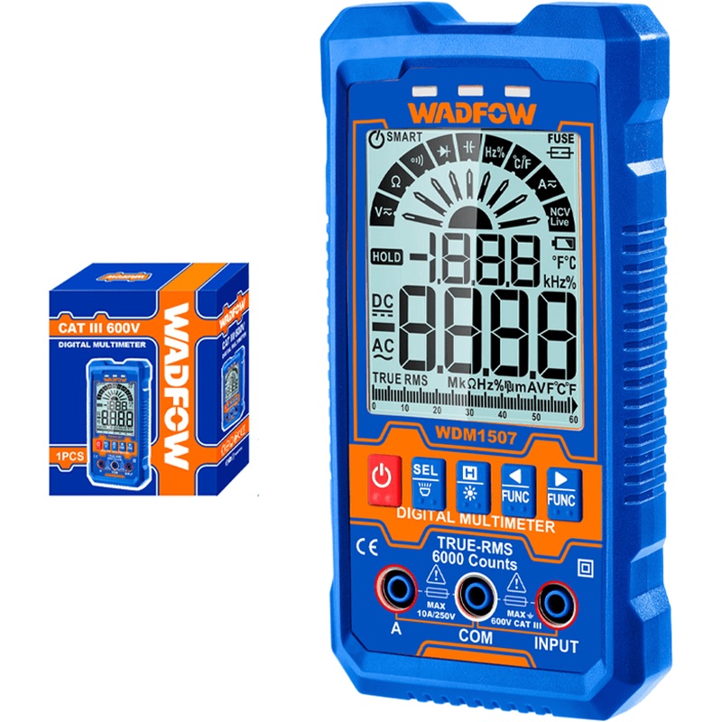 Wadfow WDM1507 Digital Multi Meter 6000-Counts