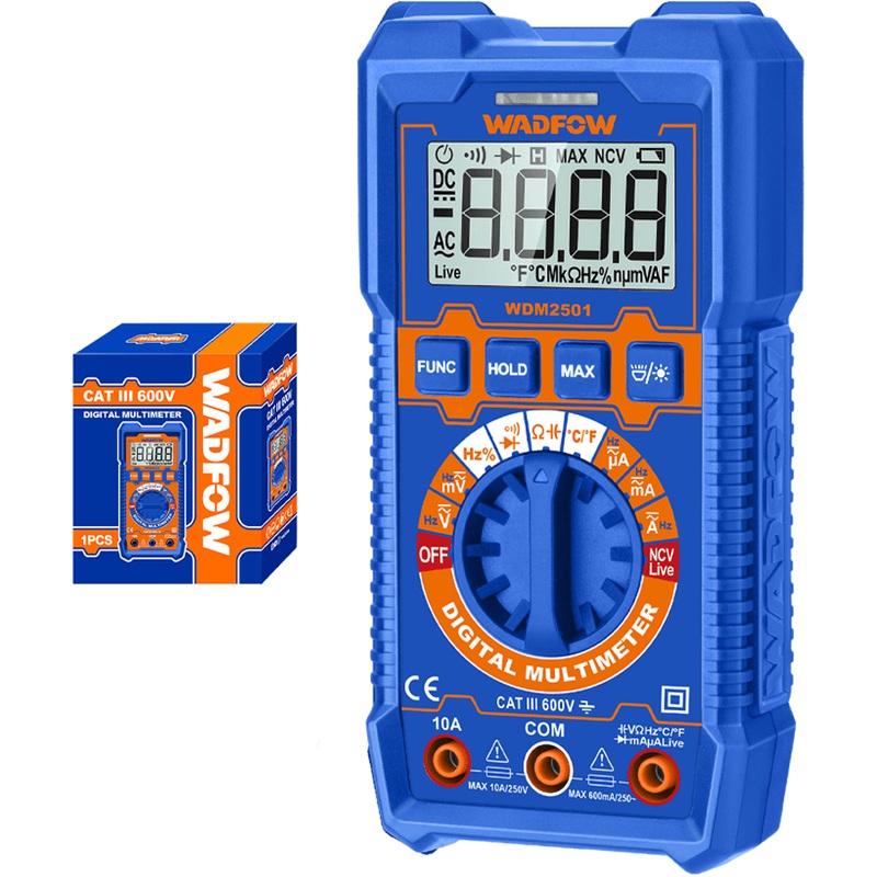 Wadfow WDM2501 Digital Multi Meter 6000-Counts