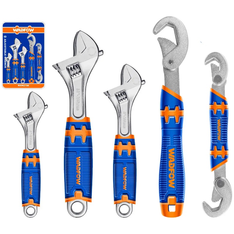 Wadfow WAW275K Adjustable Wrench Set 5Pcs