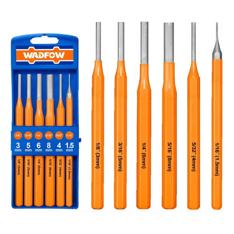 Wadfow WCC8306 Pin Punch Set 6Pcs