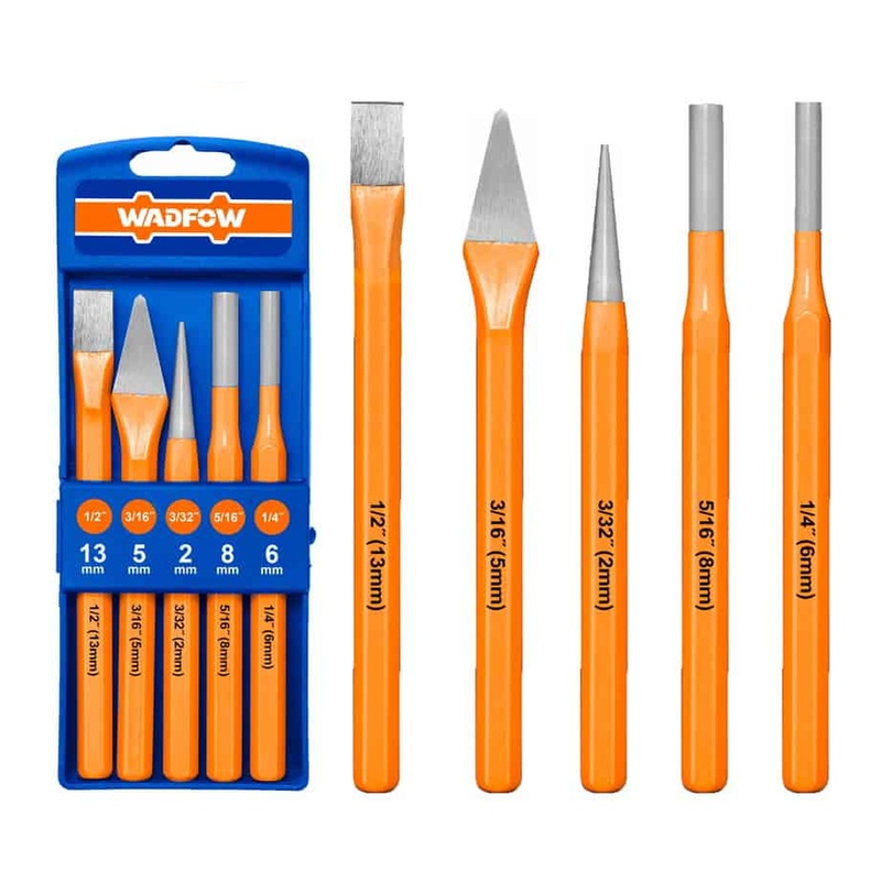 Wadfow WCC8395 Cold Chisel and Punch Set 5Pcs