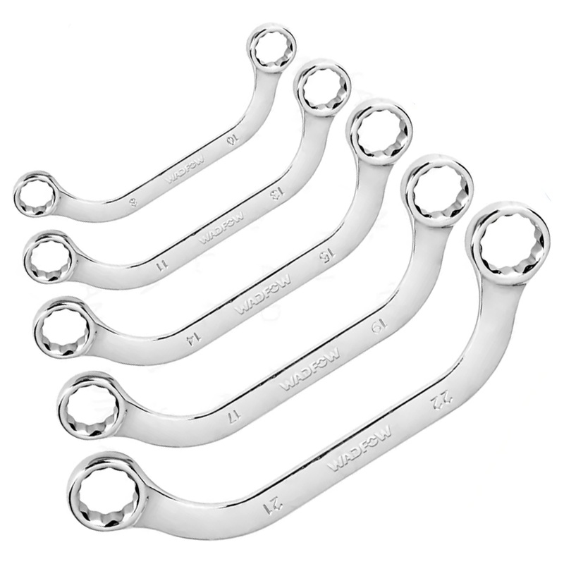 Wadfow WFR3405 Half Moon Ring Wrench Set 5Pcs