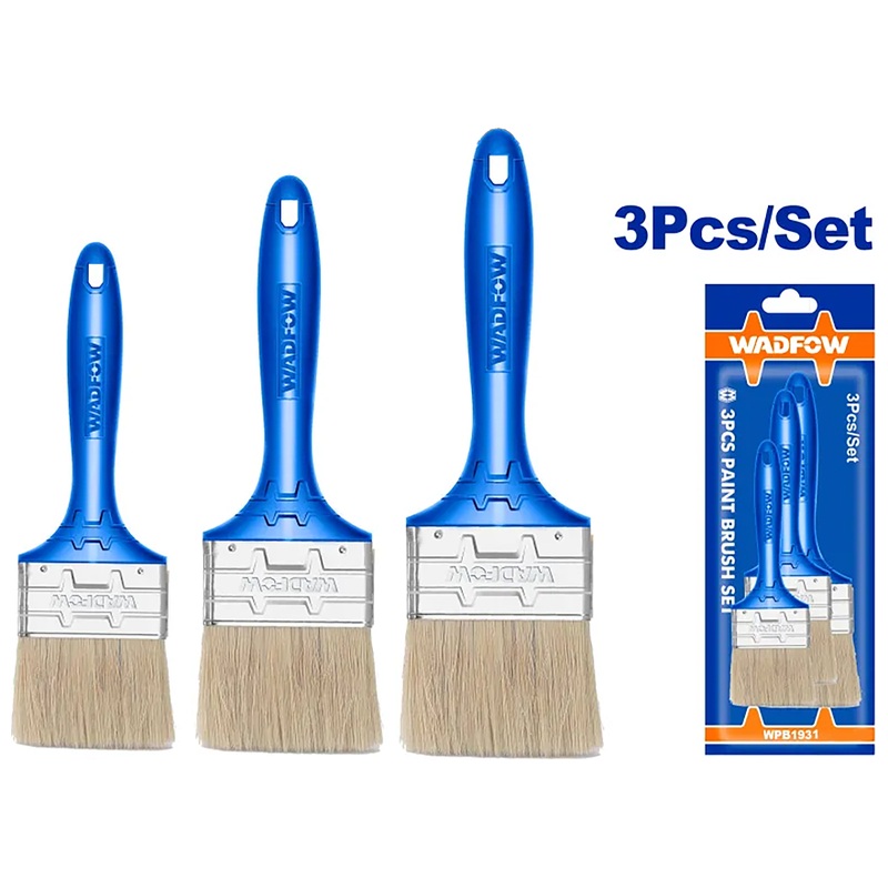 Wadfow WPB1931 Paint Brush Set 3Pcs