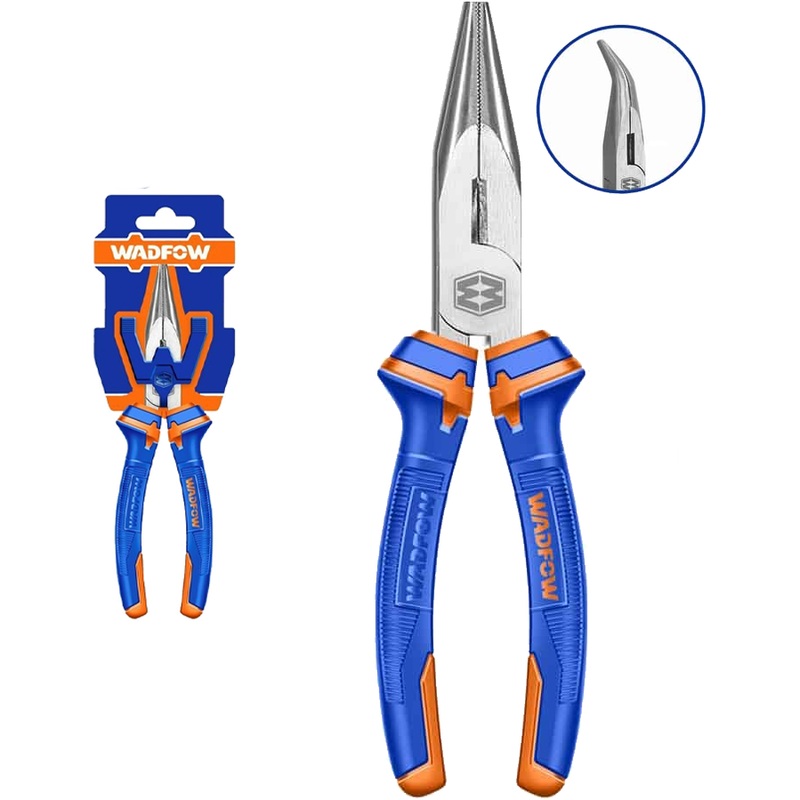 Wadfow WPL4C06 Bent Nose Pliers 6" (Carbon Steel)