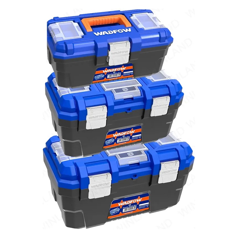 Wadfow WTB4103 Plastic Tools Boxes Set (Metal Buckle)