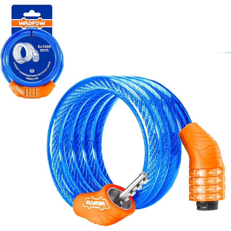Wadfow 4-Digit Combination Bicycle Cable Lock