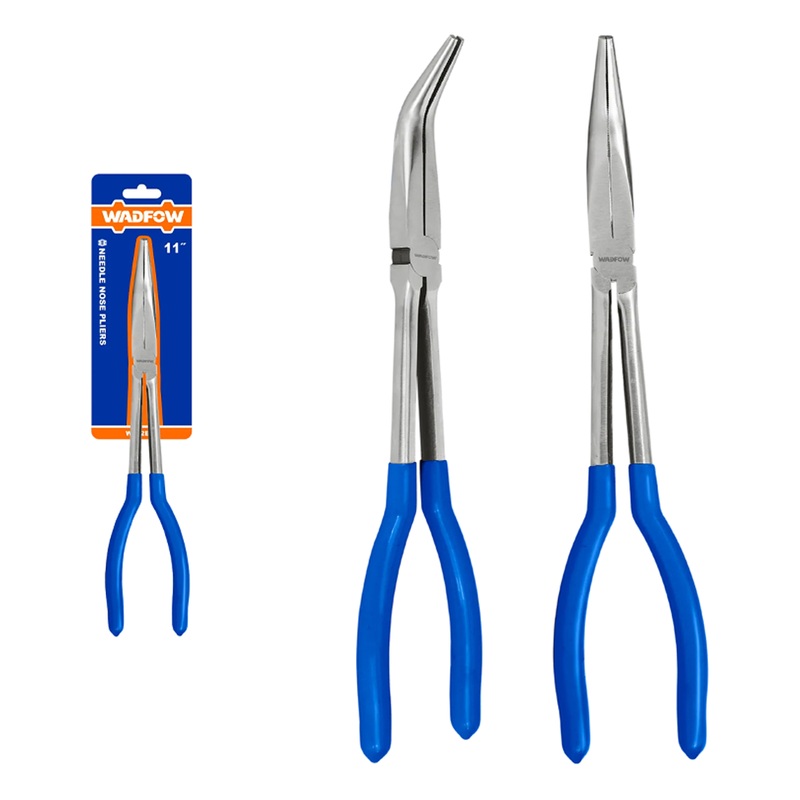 Wadfow WPL2E11 45-Degree Long Nose Pliers