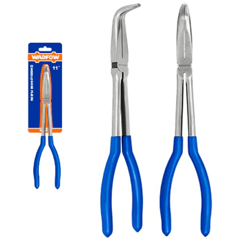Wadfow WPL3E11 90-Degree Long Nose Pliers