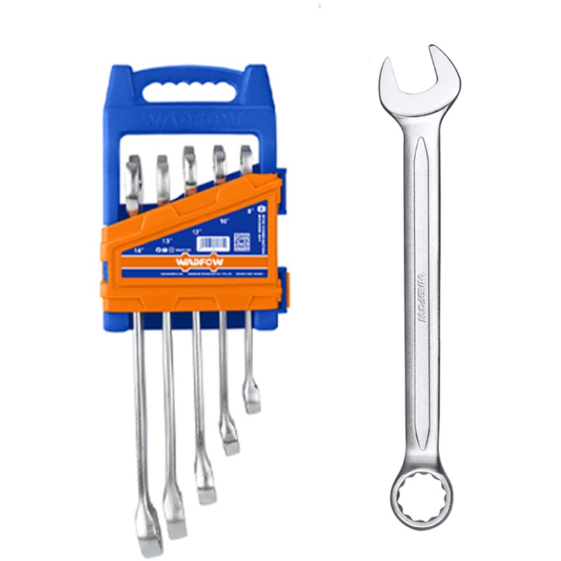 Wadfow WSP1215 10-19MM Combination Spanner 5Pcs Set