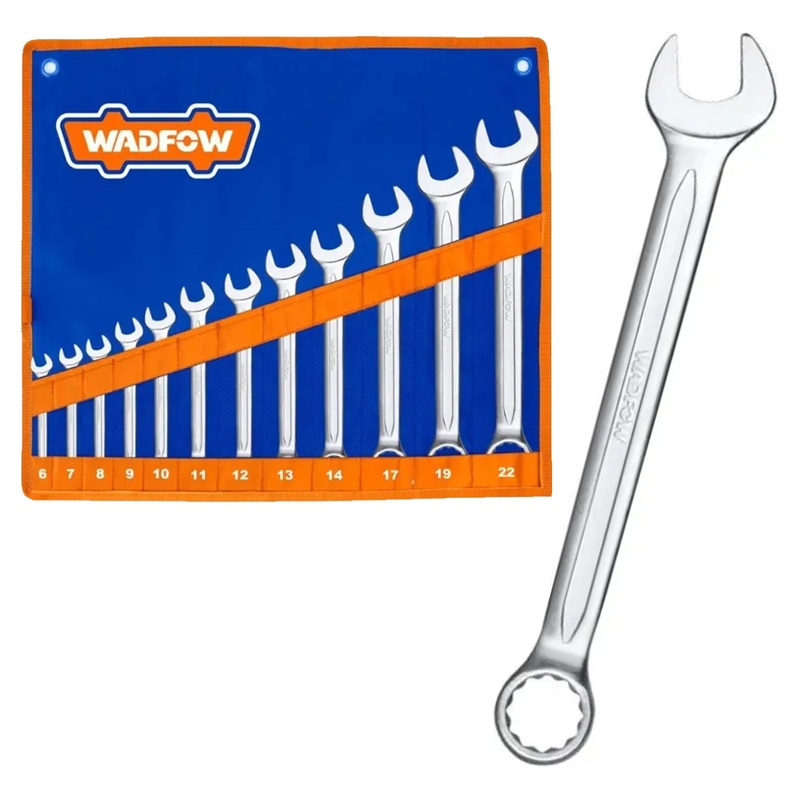 Wadfow WSP1M12 Combination Spanner Set 12pcs