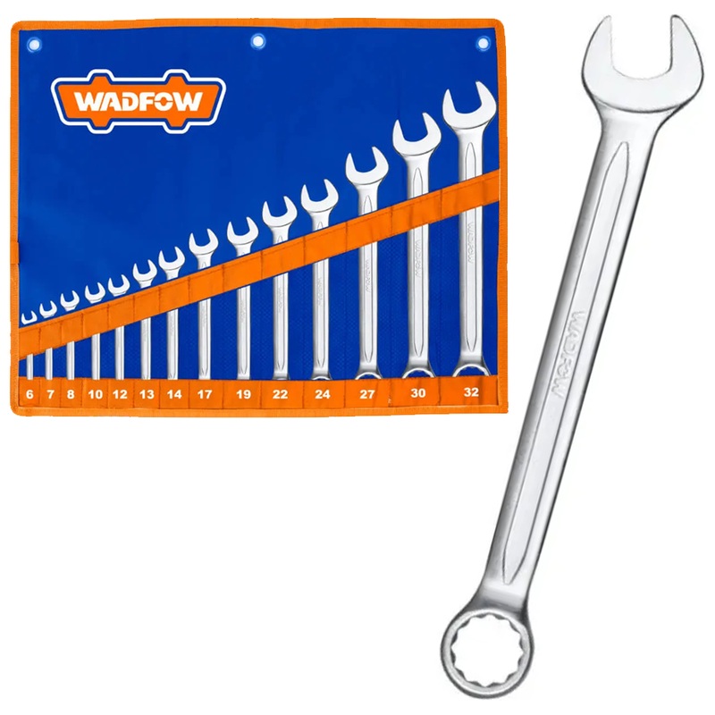 Wadfow WSP1M14 Combination Spanner Set 14pcs