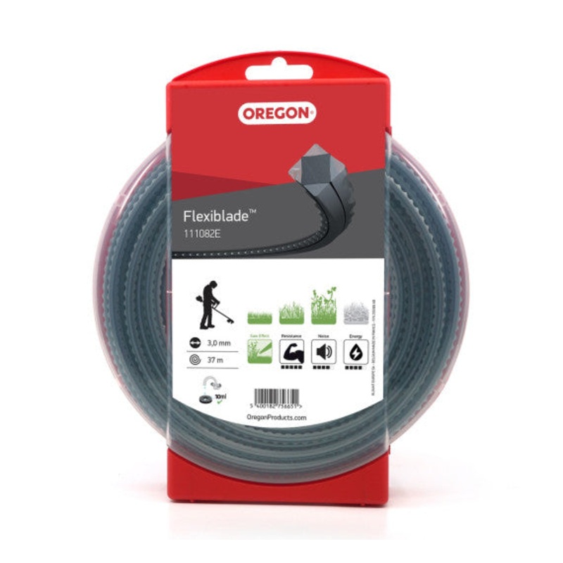 Oregon 111082E FlexiBlade Serrated Strimmer Line, 3.00mm, 37m Donut