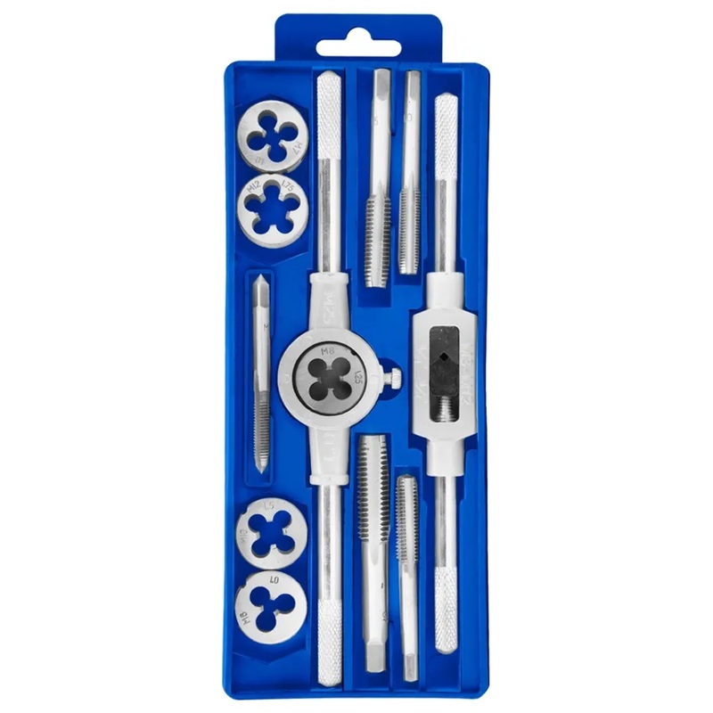 Wadfow WAJ1L01 Tap Die Set 12Pcs
