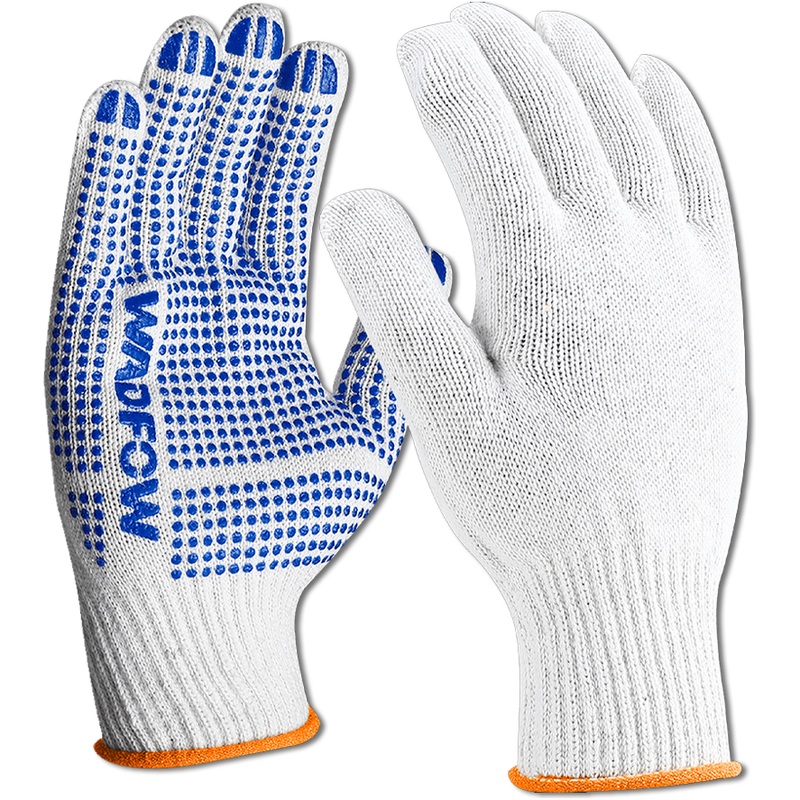 Wadfow WKG1801 Knitted & Pvc Dots Gloves