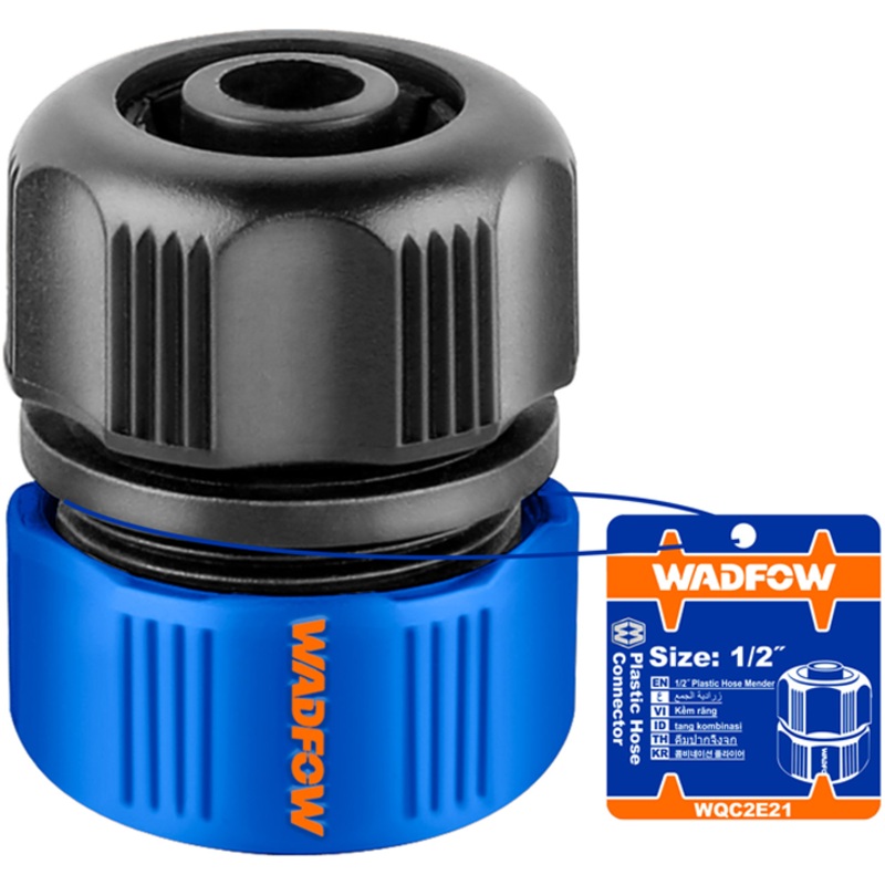 Wadfow WQC2E21 Plastic Hose Mender 1/2"