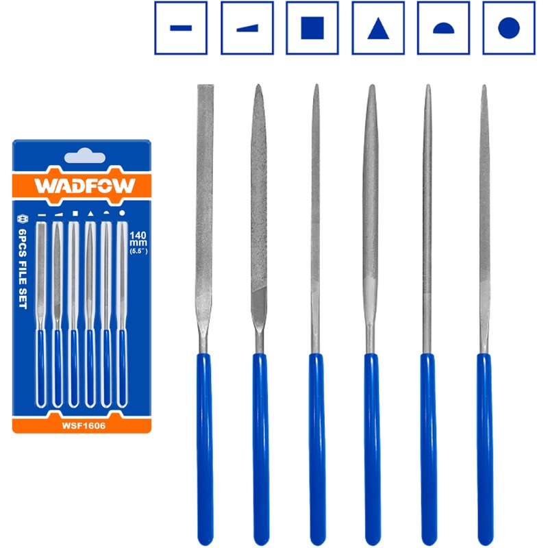 Wadfow WSF1606 File Set 6Pcs Set