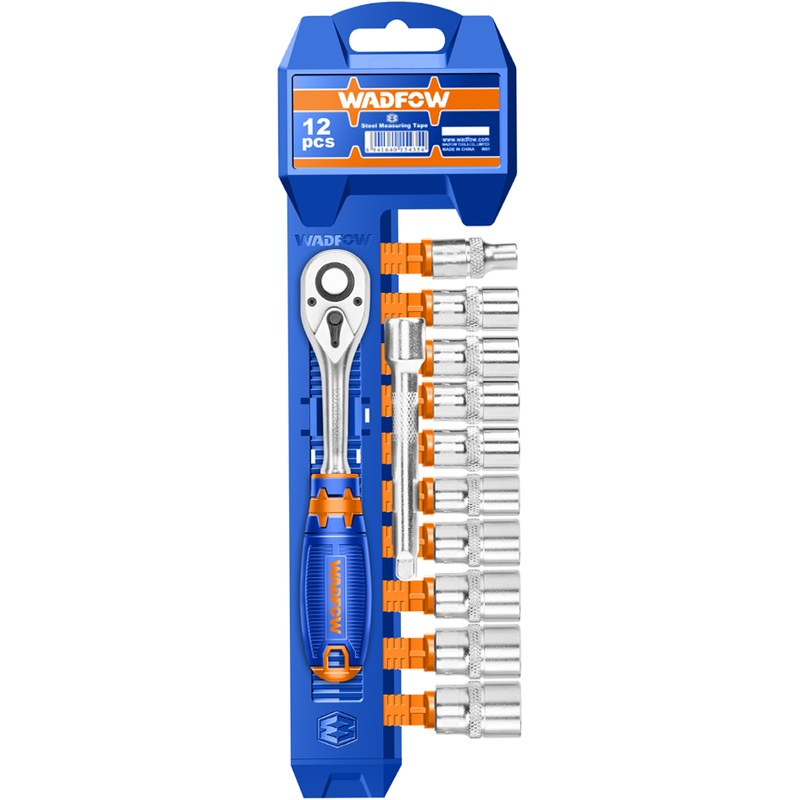 Wadfow WST4212 Socket Wrench 12Pcs Set 1/4"