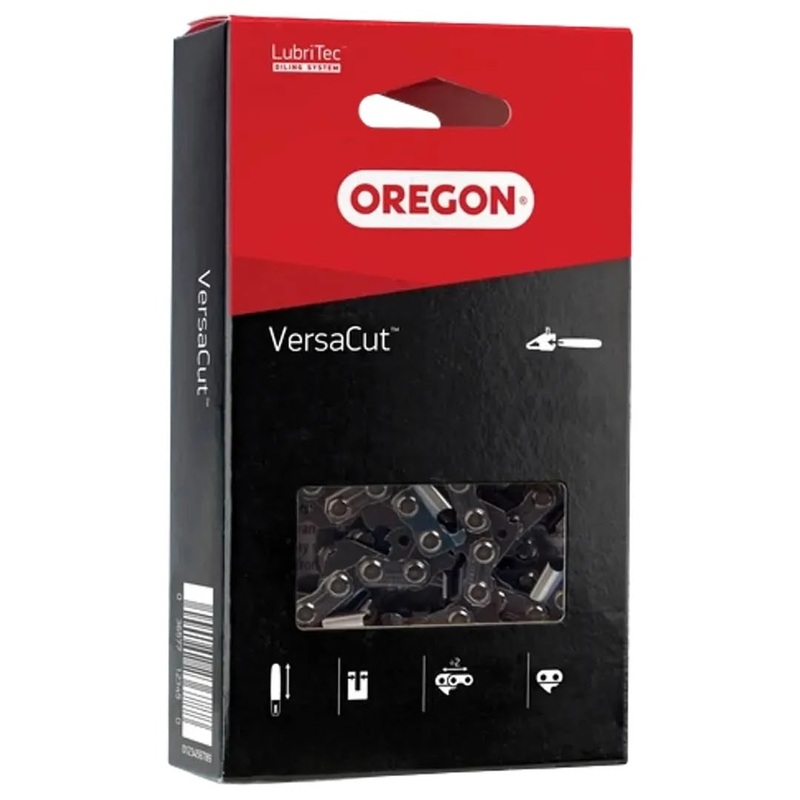 Oregon 91VXL053E Chainsaw Chain, 3/8 series, VersaCut, Semi Chisel, Long Top