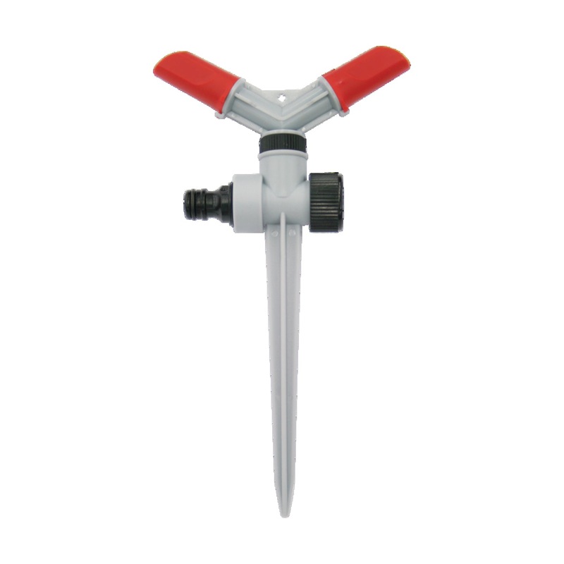 Benman 77189 2-Arm Rotating Sprinkler & Water Hose Connector