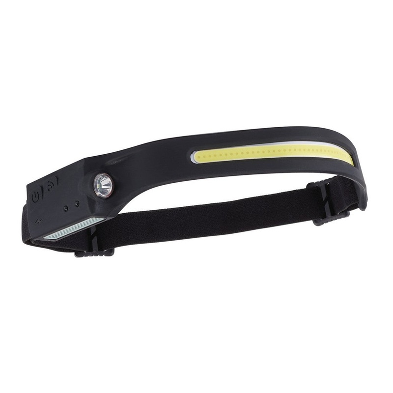 Draper 28236 Head Torch COB LED Rechargeable 2-in-1 Head Torch with Wave Sensor, 3W, USB-C Cable Supplied