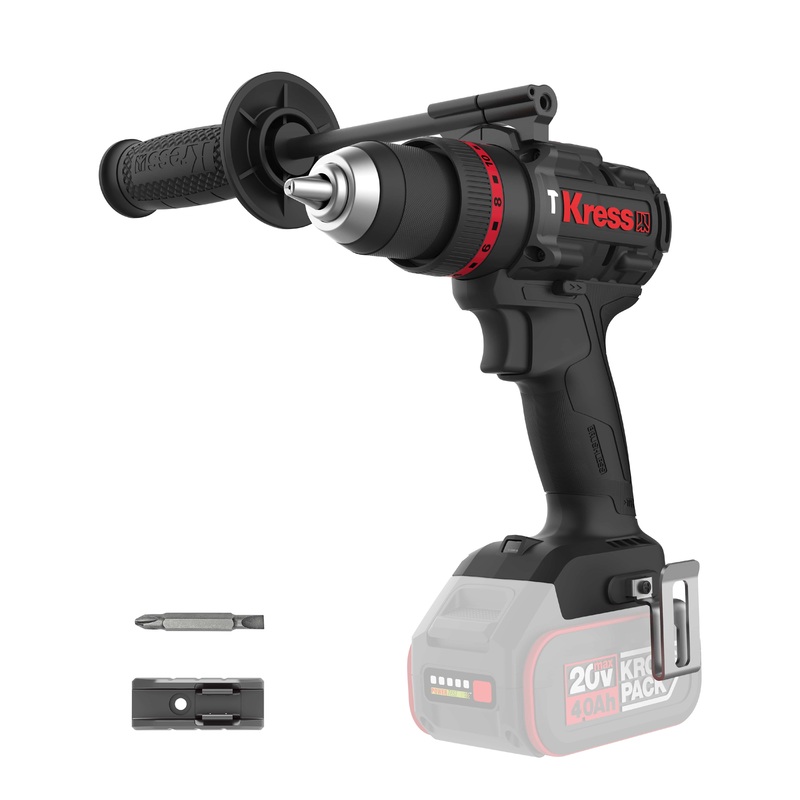 Kress KUC33.9 20V Brushless Hammer Drill, 80Nm, Bare Tool