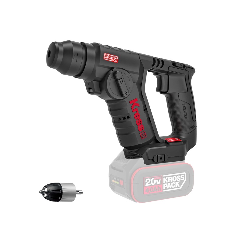 Kress KUC50.9 20V?Brushless Rotary Hammer, 1.5kg 1.7J, 20mm SDS+, Bare Tool