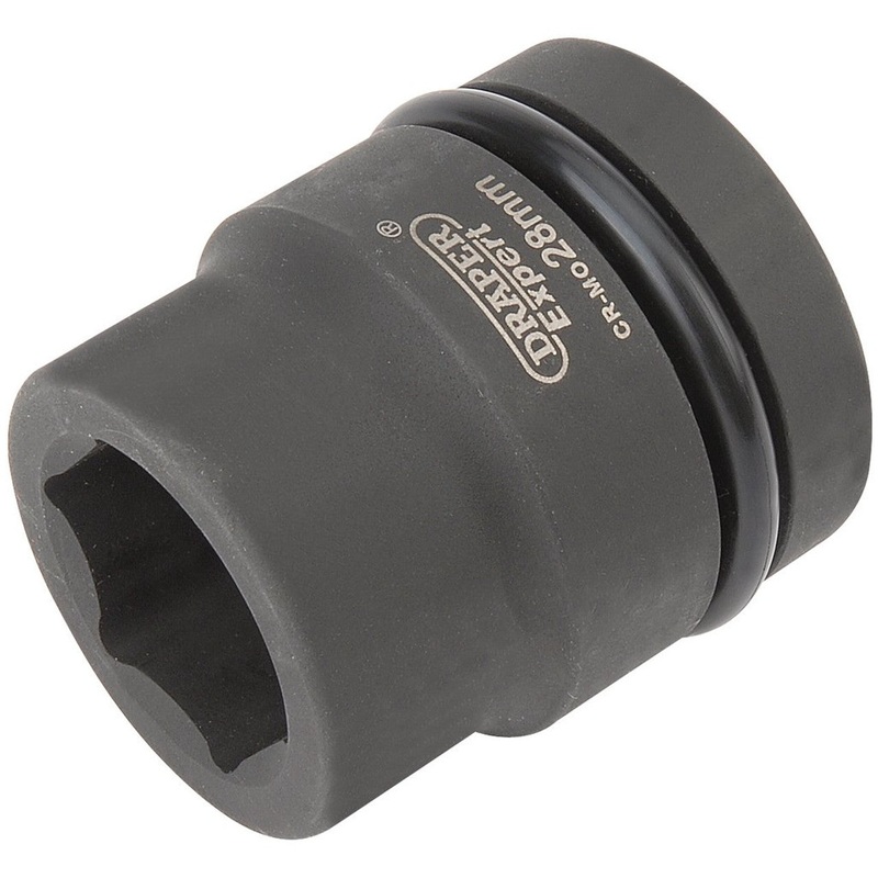 Draper 05109 HI-TORQ? 6 Point Impact Socket, 1" Sq. Dr., 28mm