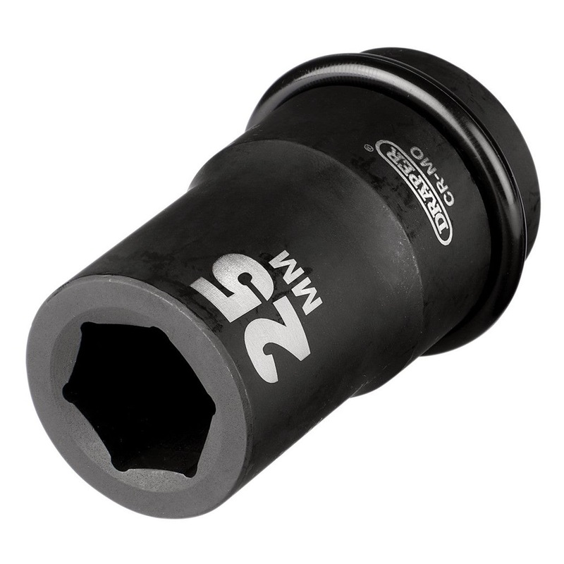 Draper 05140 HI-TORQ? 6 Point Deep Impact Socket, 1" Sq. Dr., 25mm