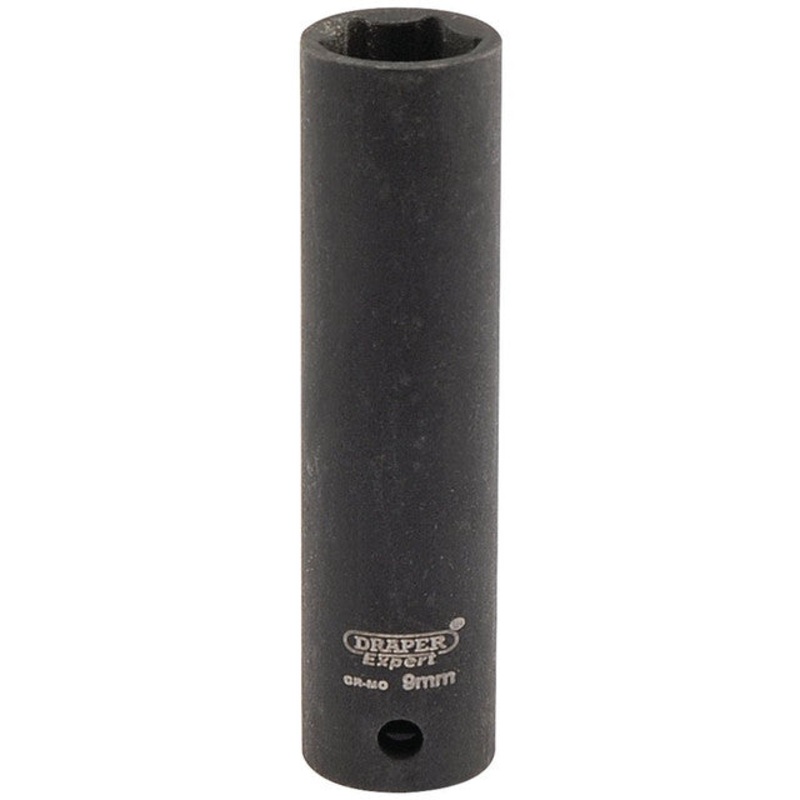 Draper 05187 Expert HI-TORQ? 6 Point Deep Impact Socket, 1/4" Sq. Dr., 9mm