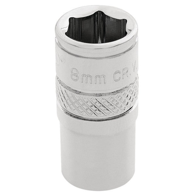 Draper 32536 HI-TORQ? 6 Point Socket, 1/4" Sq. Dr., 8mm