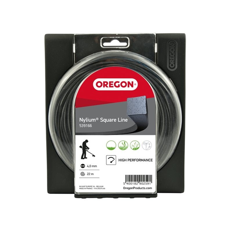 Oregon 539166 Nylium? Square Strimmer Line, 4.0mm, 22m Donut